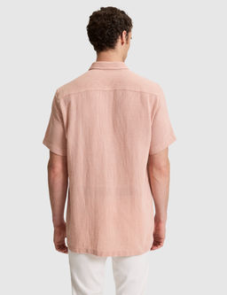 Mercan Mikro Desenli %100 Pamuk Comfort Fit Rahat G_mlek