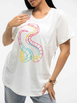 Футболка женская, цвет белый - Барболета фото 4