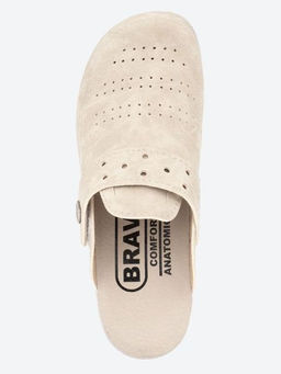 501 | Natasa | Бежевые женские медицинские сабо с закрытым носом - Milka shoes&more фото 2