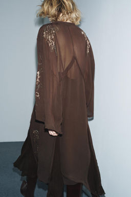 ZW COLLECTION LIMITED EDITION EMBROIDERED DRESS WITH BEADS - Zara фото 6