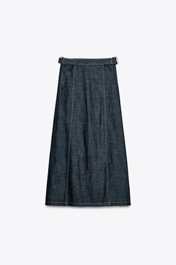 MIDI SKIRT WITH BUCKLES - Zara фото 4