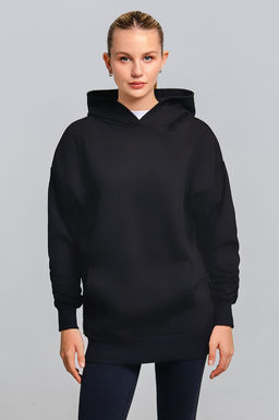 Арт. 15101 Худи женское оверсайз 44-52 (5 шт) Цвет:черный
