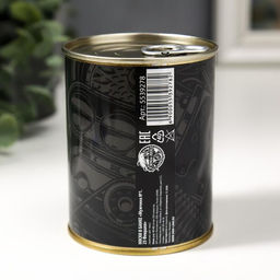 Подарочные носки в банке Мужчина №1. 23 февраля, (внутри носки мужские, цвет чёрный)