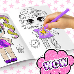 Набор раскрасок WOW Girls, формат А5, 6 шт. по 12 стр. - Буква-ленд фото 12