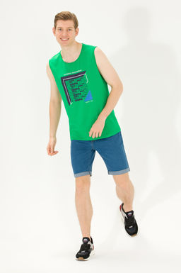 Мужская футболка Apple Green с круглым вырезом - U.s. polo assn фото 3