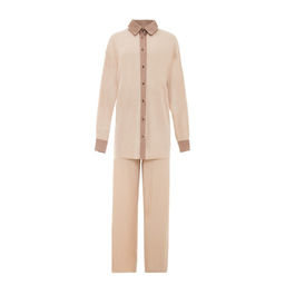 Костюм женский (рубашка, брюки) MINAKU: Casual Collection, цвет кофе, размер 50