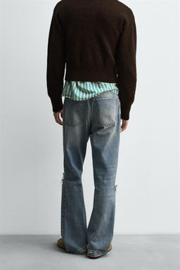 RIPPED FLARE FIT JEANS HARRY LAMBERT FOR ZARA X DISNEY  фото 3