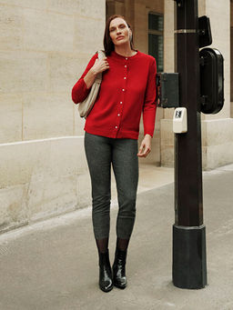 Beli Lastikli Kazaya?? Desenli Kad?n Pantolon