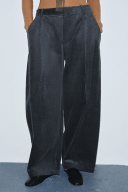 ZW COLLECTION CORDUROY TROUSERS WITH DARTS