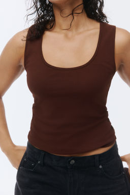 Camiseta sin mangas en algod?n - H&m фото 8