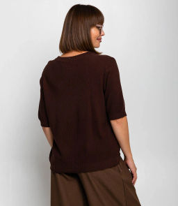 Футболка #КТ8028, шоколадный - Dommod фото 3