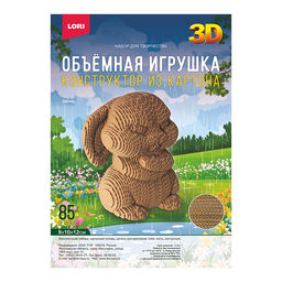 Конструктор из картона. Объёмная игрушка "Зайчик"