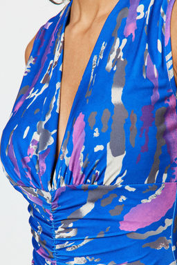 TRENDYOLMILLA Siyah Fitted/Vucuda Oturan Buzgu Detayl? Midi Esnek Orme Kalem Elbise TWOSS23EL00751 фото 36