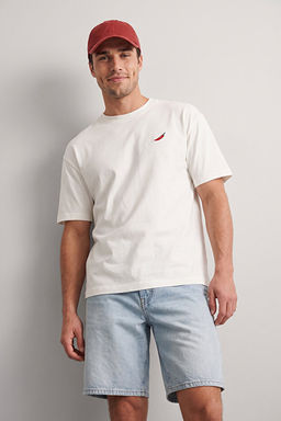 Unisex Ekru Biber Nak__l_ Oversize/Rahat Kesim %100 Pamuk T-Shirt TMNSS22TS0318 - Trendyolmilla фото 2