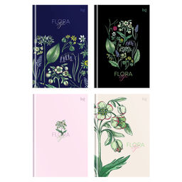 Бизнес-блокнот А6 64л. "Beautiful flowers" ("BG", ББ6т64_лм_тф 09877) матовая ламинация, тиснение фольгой