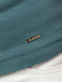 VILATTE / Футболка из премиального хлопка с эластаном  фото 18