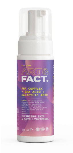 ART&FACT Пенка д/лица с AHA-кислот и с BHA кислотой AHA Complex+BHA Acid/Salicylic acid 150ml