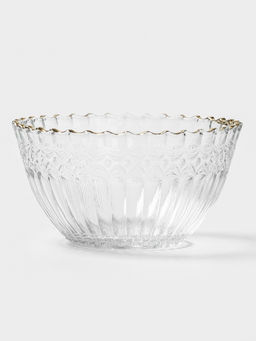 Салатники «Ронда», 350 мл, 37.5×32.5×7 см, на подставке, набор 3 шт., стекло, прозрачный