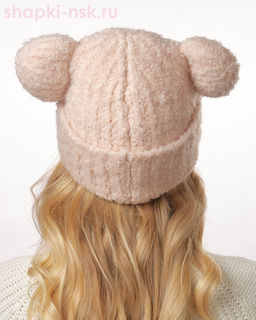 03018 BKE Чебурашка букле Шапка флис (52-56)