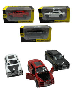 Металл. модель 12см "Rolls-Royce Phantom (1:36) с эмблемой" 2 двери откр-ся (HN3601) свет фар, звук, инерция, 3цв., в коробке