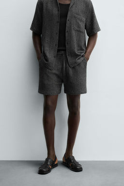 JACQUARD TEXTURED BERMUDA SHORTS - Zara фото 2