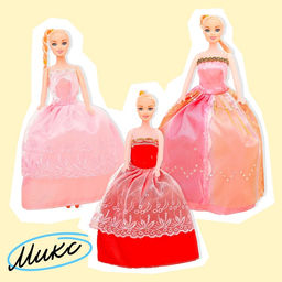 Кукла-модель Оля в пышном платье, МИКС - Simaland фото 16