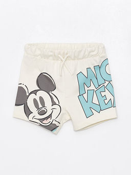 Beli Lastikli Mickey Mouse Bask?l? Erkek Bebek ?ort