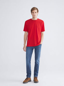 Bisiklet Yaka Penye Erkek Ti??rt