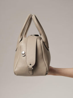 Кожаная сумка Kandys DBR 31206 бежевый латте  фото 11