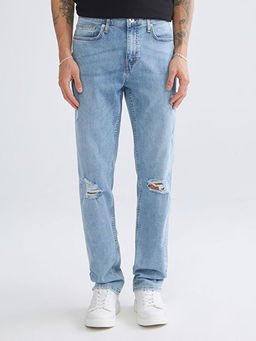 750 Slim Fit Y?rt?k Detayl? Erkek Jean Pantolon