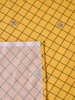 Постельное белье детское поплин без молнии с 1 наволочкой - Кот-батон 1,5 сп. (1 нав.70x70)