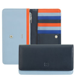 Итальянский женский кожаный кошелек DuDu серии Canarie | морской