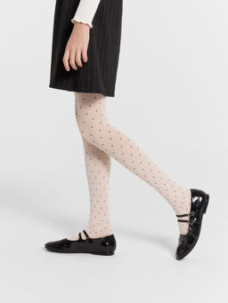 Цена за 3 пары! Колготки детские белые в мелкий горошек - Mark formelle фото 4