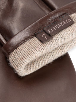 Перчатки женские ш+каш. TOUCH F-IS5800 d.brown - Eleganzza фото 6