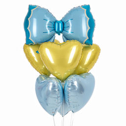 Воздушные шары, букет «Бантик», набор 7 шт.