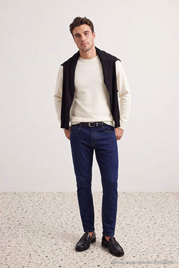 Mavi Normal/Regular Fit Erkek Jean TMNAW27JE00004 - Trendyolmilla фото 2