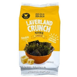 Хрустящая морская капуста со вкусом сыра Laverland Crunch Manjun, Корея, 4,5 г Акция