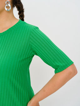 Футболка женская MR014SS3 green - Maxroses фото 5