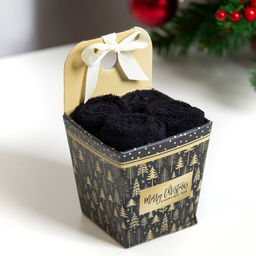 Набор махр. полотенец Этель Merry Christmas 30х30 см-4шт, хл 340г/м2 фото 2