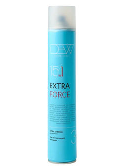 DEW Professional Лак для волос экстрасильной фиксации / 15 in 1 Extra Force, 500 мл