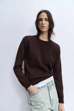 PLAIN RUSTIC KNIT SWEATER - Zara фото 2