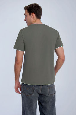 Арт. 67115/5 Футболка мужская 48-56 (5 шт) Цвет:серо-зеленый - Идеал фото 4