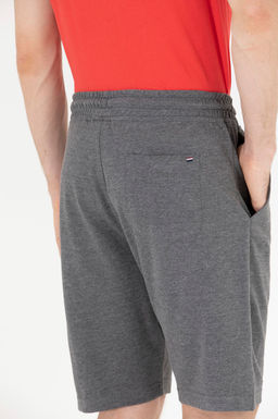 Мужские трикотажные шорты антрацитового меланжа - U.s. polo assn фото 7