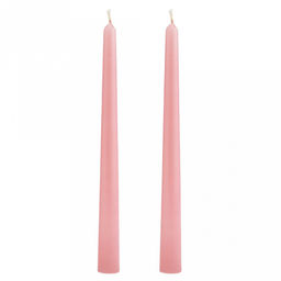 Свеча Античная д2,4см, h25см, парафин, розовый, время горения 6ч, 55гр, глазурованная, набор 2шт (Россия) - Домашняя мода фото 2