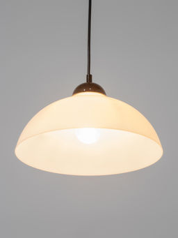 Светильник подвесной «Хоста», 1×15 Вт, Е27, 29×29×13(74) см, белый/чёрный