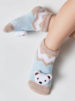 Цена за 2 пары. Носки Теплые Conte-kids Махровые носки SOF-TIKI с мордашками Мишка - Conte elegant фото 3