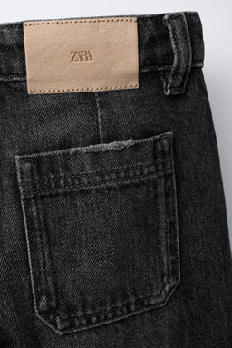 STRAIGHT LEG JEANS WITH TURN-UP HEMS - Zara фото 4