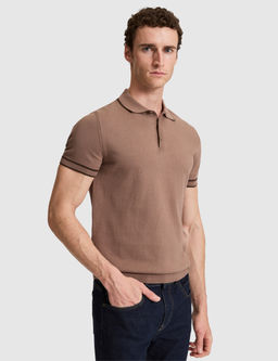 Vizon Slim Fit %100 Pamuk D__meli Polo Yaka Triko Ti__rt