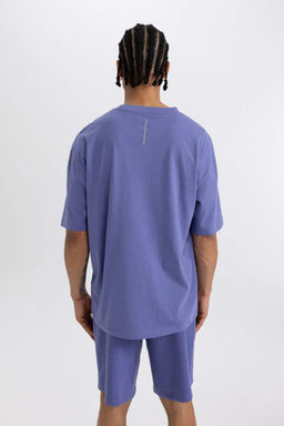 DeFactoFit Oversize-футболка широкого кроя с круглым вырезом и короткими рукавами с принтом  фото 8