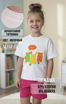 Пижама хлопок и лайкра